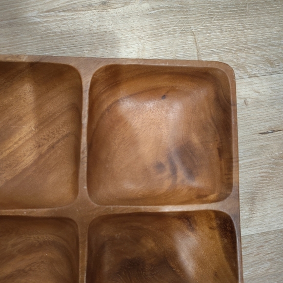 Wooden Quadruple Serving Tray - Picture 4 of 13